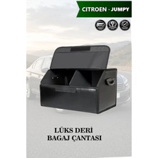 Automod Citroen Jumpy Uyumlu Battal Boy Lüks Deri Kapaklı Siyah Çanta Premium