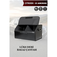 Automod Citroen C5 Aircross Uyumlu Battal Boy Kapaklı Deri Lüks Siyah Çanta Premium
