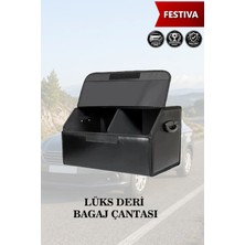 Automod Festiva Uyumlu Deri Kapaklı Battal Boy Lüks Siyah Çanta Premium