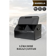 Automod Marbella Uyumlu Kapaklı Lüks Deri Battal Boy Siyah Çanta Premium