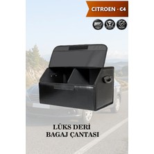 Automod Citroen C4 Uyumlu Lüks Battal Boy Kapaklı Deri Siyah Çanta Premium