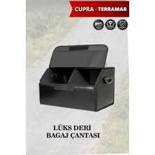 Automod Cupra Terramar Uyumlu Lüks Deri Battal Boy Kapaklı Siyah Çanta Premium