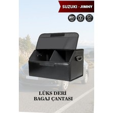 Automod Suzuki Jimny Uyumlu Lüks Kapaklı Deri Battal Boy Siyah Çanta Premium
