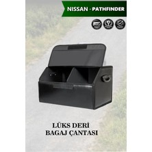 Automod Nissan Pathfinder Uyumlu Deri Kapaklı Lüks Battal Boy Siyah Çanta Premium