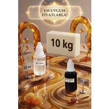 Organik Hekim Kendi Sabununu Yap! 10 kg Opak Sabun Bazı + Bal Esansı +Kahverengi Boya