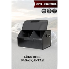 Automod Opel Frontera Uyumlu Kapaklı Lüks Battal Boy Deri Siyah Çanta Premium