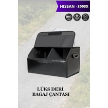 Automod Nissan 200SX Uyumlu Kapaklı Lüks Battal Boy Deri Siyah Çanta Premium