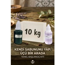 Organik Hekim Kendi Sabununu Yap! 10 kg Şeffaf Sabun Bazı + Lavanta Esansı +Yeşil Boya