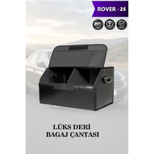 Automod Rover 25 Uyumlu Deri Lüks Battal Boy Kapaklı Siyah Çanta Premium