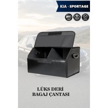 Automod Kia Sportage Uyumlu Lüks Kapaklı Deri Battal Boy Siyah Çanta Premium
