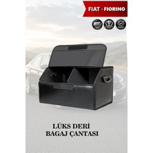 Automod Fiat Fiorino Uyumlu Battal Boy Kapaklı Deri Lüks Siyah Çanta Premium