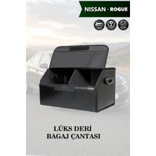 Automod Nissan Rogue Uyumlu Battal Boy Deri Kapaklı Lüks Siyah Çanta Premium