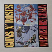 Guns n Roses Guns N' Roses - Appetite For Destruction - *** 1987 Ilk Baskı *** - Dönem Baskı Plak - Longplay - Lp