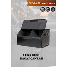 Automod Chevrolet Monte Carlo Uyumlu Lüks Kapaklı Deri Battal Boy Siyah Çanta Premium
