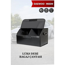 Automod Daewoo Rezzo Uyumlu Lüks Kapaklı Battal Boy Deri Siyah Çanta Premium