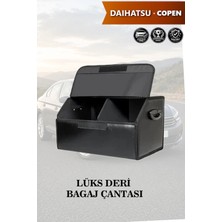 Automod Daihatsu Copen Uyumlu Lüks Deri Battal Boy Kapaklı Siyah Çanta Premium
