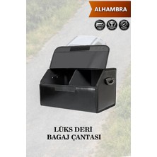 Automod Alhambra Uyumlu Kapaklı Lüks Deri Battal Boy Siyah Çanta Premium