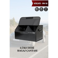 Automod Volvo Fh 12 Uyumlu Battal Boy Deri Lüks Kapaklı Siyah Çanta Premium