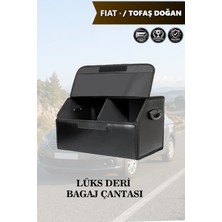 Automod Fiat  Tofas Dogan Uyumlu Kapaklı Deri Battal Boy Lüks Siyah Çanta Premium