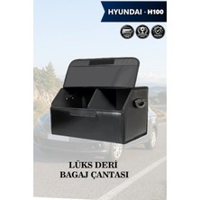 Automod Hyundai H100 Uyumlu Kapaklı Deri Lüks Battal Boy Siyah Çanta Premium