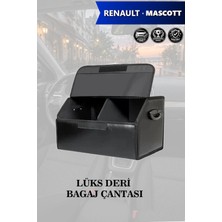 Automod Renault Mascott Uyumlu Battal Boy Kapaklı Deri Lüks Siyah Çanta Premium