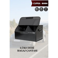 Automod Cupra Born Uyumlu Kapaklı Deri Battal Boy Lüks Siyah Çanta Premium