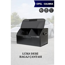 Automod Opel Calibra Uyumlu Kapaklı Battal Boy Lüks Deri Siyah Çanta Premium