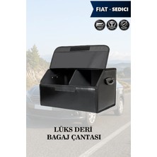 Automod Fiat Sedici Uyumlu Deri Kapaklı Lüks Battal Boy Siyah Çanta Premium