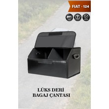 Automod Fiat 124 Uyumlu Kapaklı Deri Battal Boy Lüks Siyah Çanta Premium