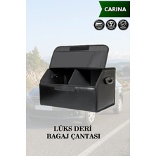 Automod Carina Uyumlu Kapaklı Battal Boy Deri Lüks Siyah Çanta Premium