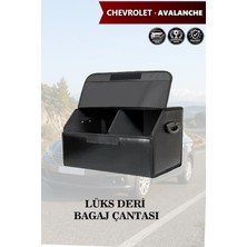 Automod Chevrolet Avalanche Uyumlu Lüks Battal Boy Deri Kapaklı Siyah Çanta Premium