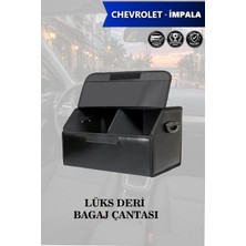 Automod Chevrolet Impala Uyumlu Battal Boy Deri Lüks Kapaklı Siyah Çanta Premium