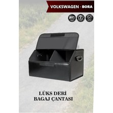 Automod Volkswagen Bora Uyumlu Lüks Battal Boy Deri Kapaklı Siyah Çanta Premium