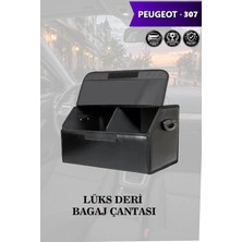 Automod Peugeot 307 Uyumlu Lüks Deri Battal Boy Kapaklı Siyah Çanta Premium