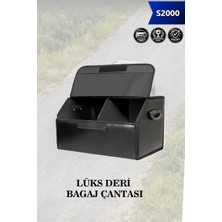 Automod S2000 Uyumlu Kapaklı Lüks Deri Battal Boy Siyah Çanta Premium