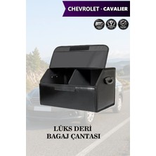 Automod Chevrolet Cavalier Uyumlu Kapaklı Lüks Deri Battal Boy Siyah Çanta Premium