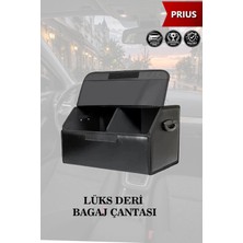 Automod Prius Uyumlu Deri Kapaklı Lüks Battal Boy Siyah Çanta Premium