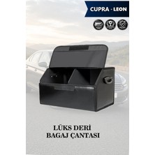 Automod Cupra Leon Uyumlu Deri Kapaklı Lüks Battal Boy Siyah Çanta Premium