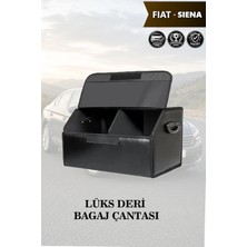 Automod Fiat Siena Uyumlu Kapaklı Lüks Deri Battal Boy Siyah Çanta Premium