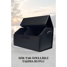 Automod Rapid Uyumlu Kapaklı Lüks Deri Battal Boy Siyah Çanta Premium