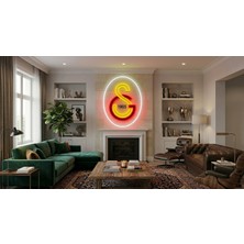 3D Bade Galatasaray Özel Seri Neon LED Duvar Dekoru