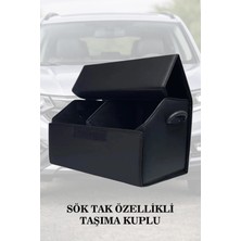 Automod Proace Verso Uyumlu Kapaklı Lüks Battal Boy Deri Siyah Çanta Premium