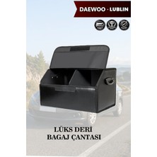 Automod Daewoo Lublin Uyumlu Lüks Battal Boy Deri Kapaklı Siyah Çanta Premium