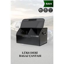 Automod Rav4 Uyumlu Battal Boy Lüks Kapaklı Deri Siyah Çanta Premium