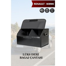 Automod Renault Scenic Uyumlu Deri Battal Boy Lüks Kapaklı Siyah Çanta Premium
