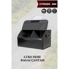 Automod Citroen Ds4 Uyumlu Deri Lüks Battal Boy Kapaklı Siyah Çanta Premium