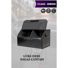 Automod Claas Xerion Uyumlu Lüks Battal Boy Deri Kapaklı Siyah Çanta Premium