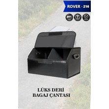 Automod Rover 216 Uyumlu Kapaklı Battal Boy Lüks Deri Siyah Çanta Premium