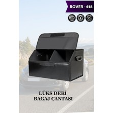 Automod Rover 618 Uyumlu Battal Boy Kapaklı Deri Lüks Siyah Çanta Premium