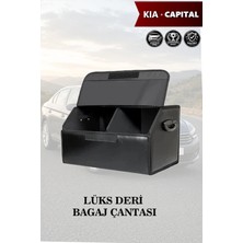 Automod Kia Capital Uyumlu Kapaklı Deri Lüks Battal Boy Siyah Çanta Premium